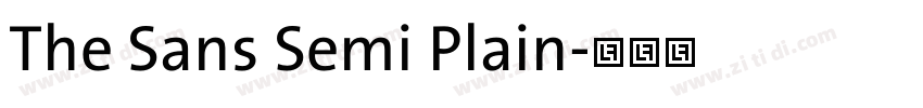 The Sans Semi Plain字体转换 The Sans Semi Plain字体转换
